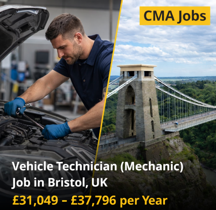 Vehicle Technician (Mechanic) Job in Bristol, UK | £31,049 – £37,796 per Year | NHS